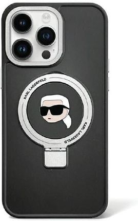 Karl Lagerfeld Klhmp15Lhmrskhk Iphone 15 Pro 6 1" Czarny Black Hardcase Ring Stand Head Magsafe