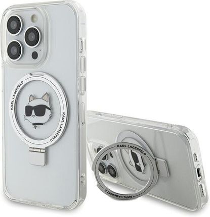Karl Lagerfeld Klhmp15Xhmrschh Iphone 15 Pro Max 6 7" Biały White Hardcase Ring Stand Choupette Head Magsafe