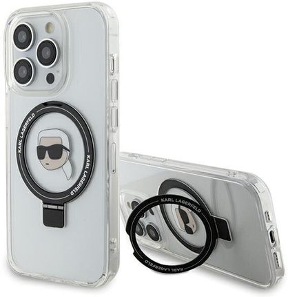Karl Lagerfeld Klhmp15Xhmrskhh Iphone 15 Pro Max 6 7" Biały White Hardcase Ring Stand Head Magsafe