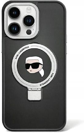 Karl Lagerfeld Klhmp15Xhmrskhk Iphone 15 Pro Max 6 7" Czarny Black Hardcase Ring Stand Head Magsafe