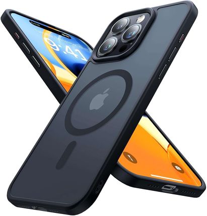 Alogy Etui Do Iphone 15 Pro Max Magsafe Matt Case Cover Matowe Obudowa Ring Pancerne Na Telefon Czarne