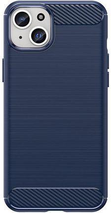Hurtel Elastyczne Etui Wzór Karbon Do Iphone 15 Plus Carbon Case Niebieskie