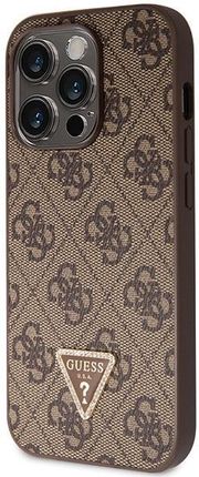 Guess Etui Crossbody 4G Metal Logo Na Iphone 14 Pro Brązowe - zdjęcie 3