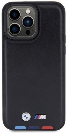 Bmw Etui Leather Stamp Tricolor Do Iphone 15 Pro Max Czarne - zdjęcie 4