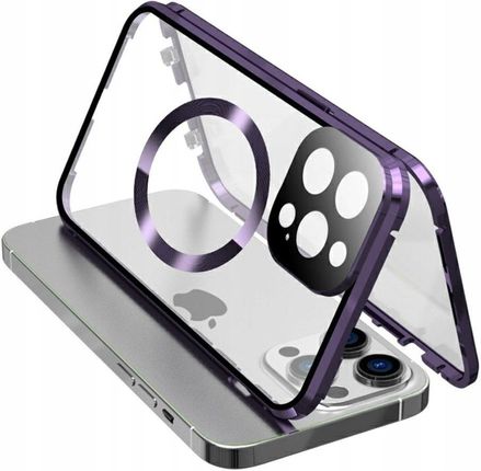 Xgsm Magnetyczne Etui Dual Glass Magsafe Do Iphone 15 Pro Max Kompletna Ochrona