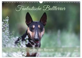 Fantastische Bullterrier - Sieger Im Herzen (Wandkalender 2024 Din A3 Quer), Calvendo Monatskalender