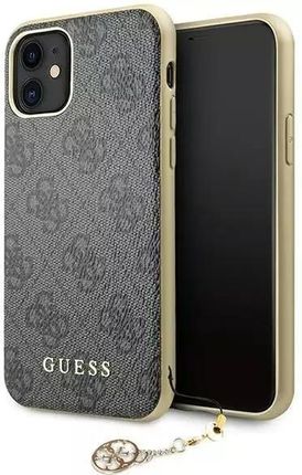 Guess Etui Guhcn61Gf4Ggr Do Apple Iphone 11 6 1" / Xr Grey/Szary Hard Case 4G Charms Collection