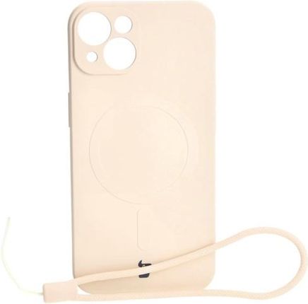Bizon Etui Case Silicone Magsafe Do Apple Iphone 13 Beżowe