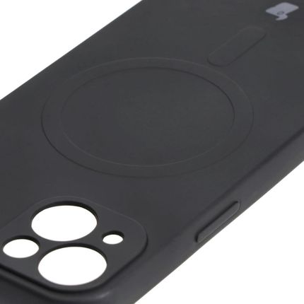 Bizon Etui Case Silicone Magsafe Do Apple Iphone 13 Czarne - zdjęcie 4