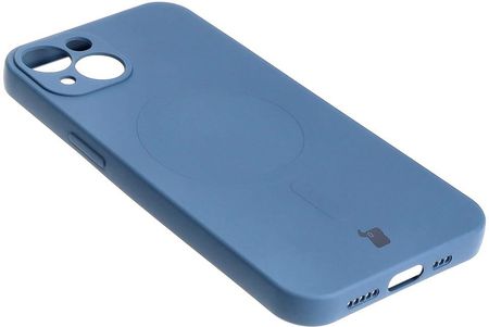 Bizon Etui Case Silicone Magsafe Do Apple Iphone 13 Granatowe - zdjęcie 4