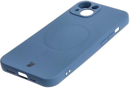 Bizon Etui Case Silicone Magsafe Do Apple Iphone 13 Granatowe - zdjęcie 5
