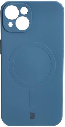 Bizon Etui Case Silicone Magsafe Do Apple Iphone 13 Granatowe - zdjęcie 3