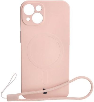 Bizon Etui Case Silicone Magsafe Do Apple Iphone 13 Jasnoróżowe