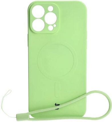Bizon Etui Case Silicone Magsafe Do Apple Iphone 13 Pro Max Jasnozielone