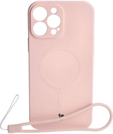Bizon Etui Case Silicone Magsafe Do Apple Iphone 13 Pro Max Jasnoróżowe