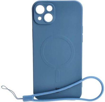 Bizon Etui Case Silicone Magsafe Do Apple Iphone 14 Plus Granatowe