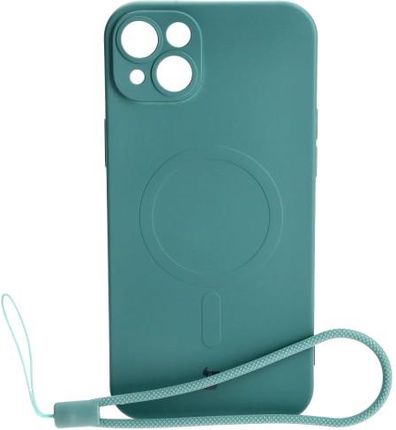 Bizon Etui Case Silicone Magsafe Do Apple Iphone 14 Plus Ciemnozielone