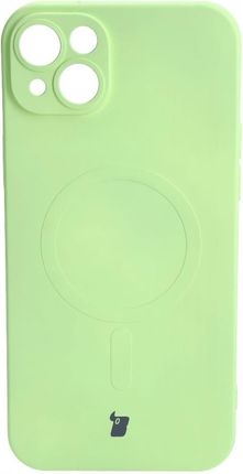 Bizon Etui Case Silicone Magsafe Do Apple Iphone 14 Plus Jasnozielone - zdjęcie 3