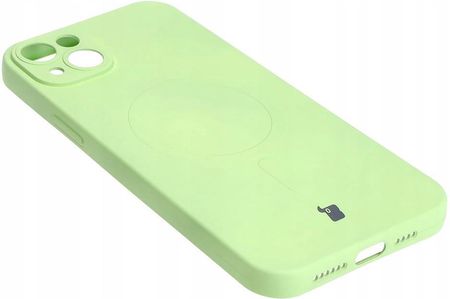 Bizon Etui Case Silicone Magsafe Do Apple Iphone 14 Plus Jasnozielone - zdjęcie 4