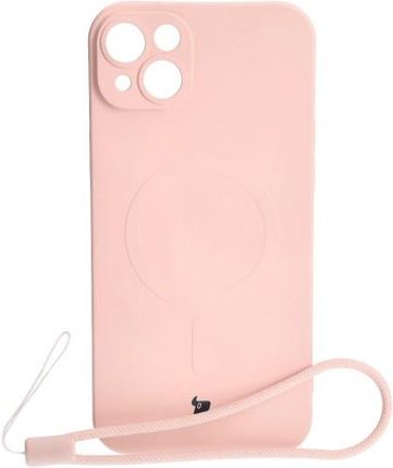 Bizon Etui Case Silicone Magsafe Do Apple Iphone 14 Plus Jasnoróżowe