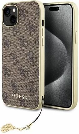 Guess Etui Guhcp15Mgf4Gbr Do Iphone 15 Plus 6.7" Hardcase 4G Charms Collection Brązowy/Brown