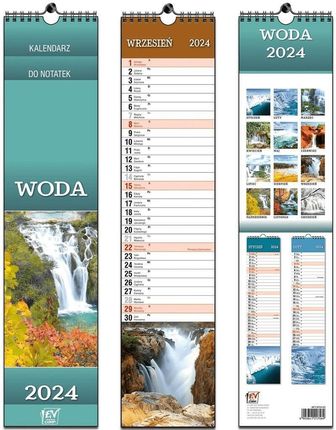Kalendarz 2024 Paskowy Do Notatek Woda W Przyrodzie