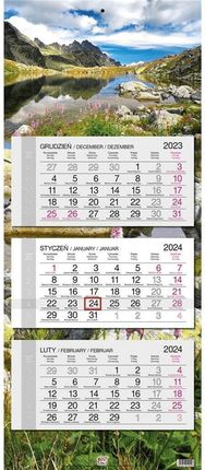 Kalendarz 2024 Trójdzielny Główka Płaska Tatry