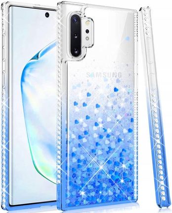 Nemo Etui Iphone 12 Mini Diamond Liquid Przelewany Brokat Niebieskie