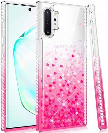 Nemo Etui Iphone 12 Pro Max Diamond Liquid Przelewany Brokat Różowe