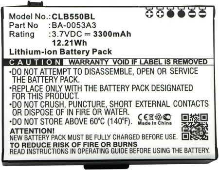 Coreparts Battery for CipherLab Scanner (MBXPOSBA0038)