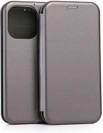 Beline Etui Book Magnetic Iphone 15 Pro Max 6 7" Stalowy/Steel