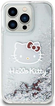 Hello Kitty Liquid Glitter Charms Kitty Head Etui Iphone 11 (Srebrny)