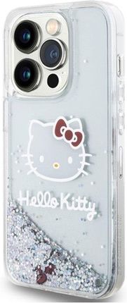 Hello Kitty Liquid Glitter Charms Kitty Head Etui Iphone 13 Pro Max (Srebrny) - zdjęcie 3