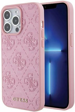 Guess Guhcp15Xp4Epmp Iphone 15 Pro Max 6.7" Różowy/Pink Hardcase Leather 4G