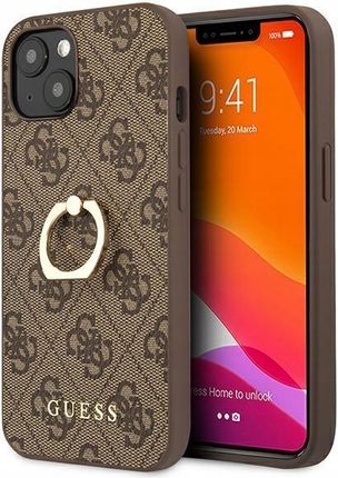 Guess Guhcp13S4Gmrbr Iphone 13 Mini 5 4" Brązowy/Brown Hardcase 4G With Rin