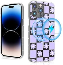 M Mybat Pro Mybat Pro Magnetyczne Smukłe Przezroczyste Etui Na Iphone'A 14 Pro 6 1 Cala Kompatybilne Z Magsafe Seria Uroczych Kryształowych Nastrojów 