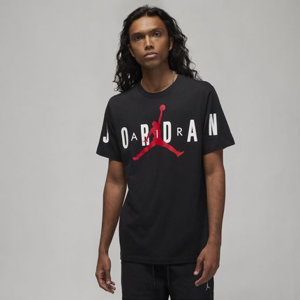 Męski elastyczny T-shirt Jordan Air - Czerń
