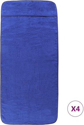 Vidaxl Ręczniki Plażowe 4 Szt. Niebieskie 60X135 Cm