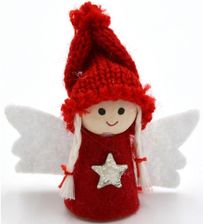 Zdjęcie Saska Garden Zawieszka Aniołek Czerwony 7Cm - Dobczyce