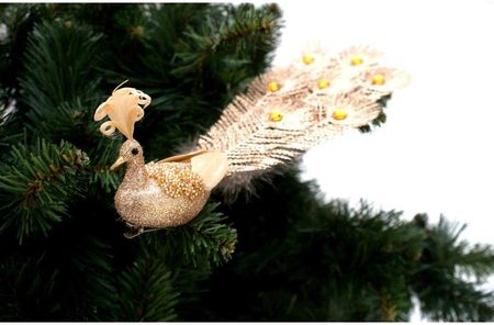 Saska Christmas Paw Dekoracyjny Na Klipie Bombka Złoty