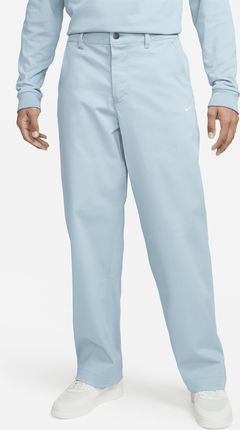 Męskie bawełniane spodnie chino bez podszewki Nike Life - Niebieski