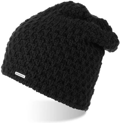 Ciepła czapka damska zimowa Brødrene z polarem cz25 czarna 9945