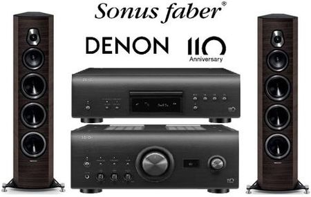Zestaw stereo Denon PMA-A110/DCD-A110 i Sonus Faber Sonetto VIII Wenge