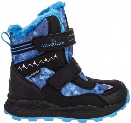 Medico ME-53503-1 Dětské kotníkové boty černo / modré 31