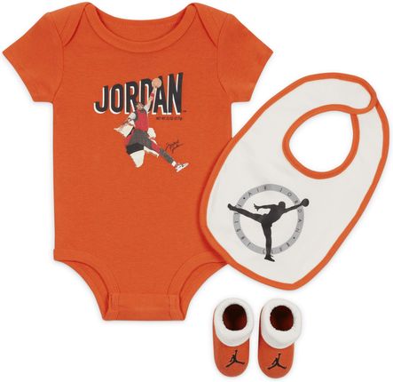Zestaw body dla niemowląt (0–6 M) Jordan MVP Bodysuit Box Set - Pomarańczowy