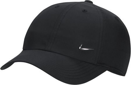 Dziecięca czapka z metalowym logo Swoosh Nike Dri-FIT Club - Czerń