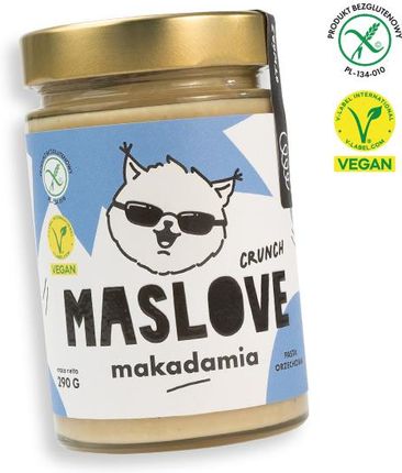 MASLOVE - masło orzechowe, makadamia, 290 g