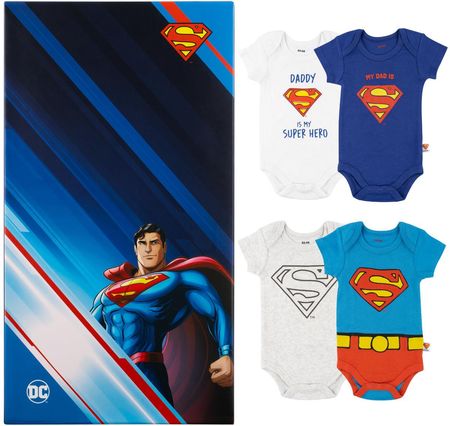 Zestaw 4x Body niemowlęce Warner Bros Superman