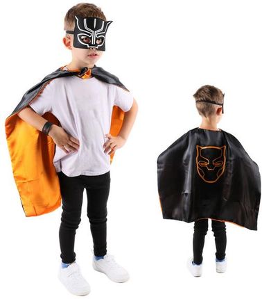 Cogio Strój Kostium Czarna Pantera Avengers Peleryna Maska Karnawał Dla Dzieci