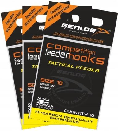 Genlog Premium Brand Haczyki Z Zadziorem Genlog Feeder Tactical 6 GTF0106KPL